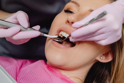 Patient getting a root canal procedure done
